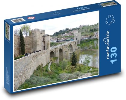 Most - Toledo, Hiszpania - Puzzle 130 elementów, rozmiar 28,7x20 cm