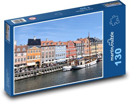 Kopenhaga - Dania - Puzzle 130 elementów, rozmiar 28,7x20 cm