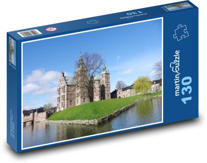 Hrad Rosenborg - Kodaň - Puzzle 130 dielikov, rozmer 28,7x20 cm 