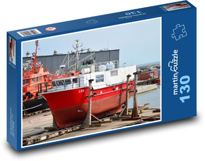 Hvide Sands - Boot - Puzzle - 130 Teile