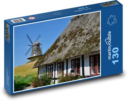 Denmark - Old Mill - Puzzle 130 pieces, size 28.7x20 cm 