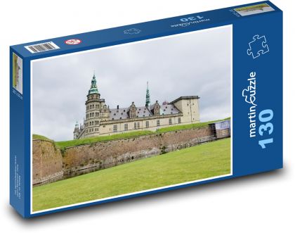 Dánsko - hrad - Puzzle 130 dielikov, rozmer 28,7x20 cm 