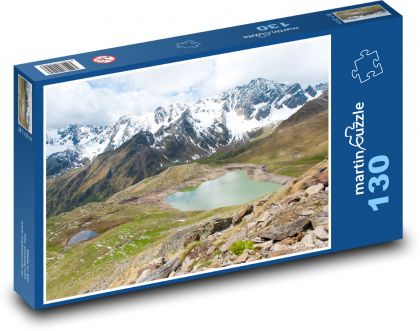 Horská krajina - hory - Puzzle 130 dielikov, rozmer 28,7x20 cm 