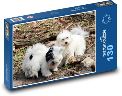 Šteňa - šteňa - Puzzle 130 dielikov, rozmer 28,7x20 cm 