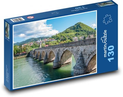 Starý kamenný most - Puzzle 130 dielikov, rozmer 28,7x20 cm 