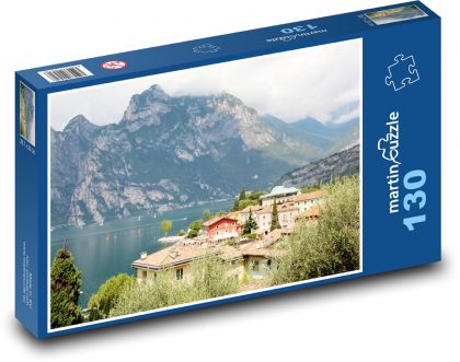 Włochy - Torbole - Puzzle 130 elementów, rozmiar 28,7x20 cm