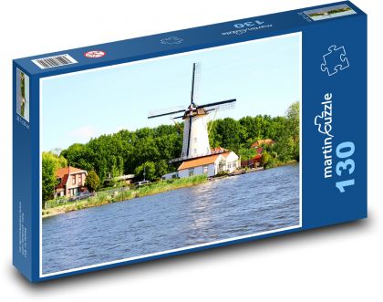 Windmill - Puzzle 130 pieces, size 28.7x20 cm 
