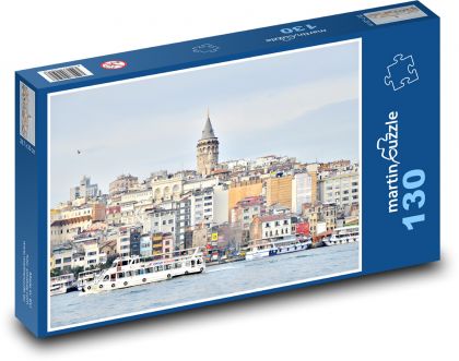 Galata - Istanbul - Puzzle 130 dielikov, rozmer 28,7x20 cm 