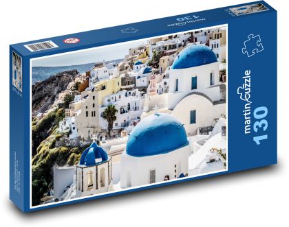 Santorini - Greece - Puzzle 130 pieces, size 28.7x20 cm 