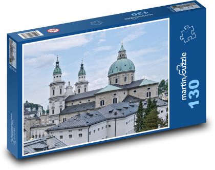 Historyczny Salzburg - Puzzle 130 elementów, rozmiar 28,7x20 cm