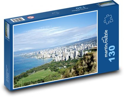 Hawaii - Honolulu - Puzzle 130 pieces, size 28.7x20 cm 