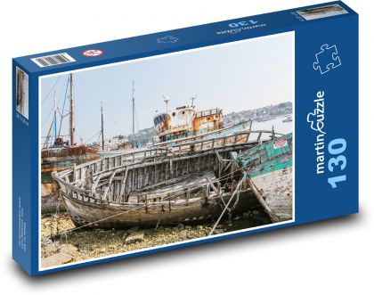 Vraky lodí - Francúzsko - Puzzle 130 dielikov, rozmer 28,7x20 cm 