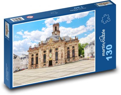 Kostol v Saarbrückene - Puzzle 130 dielikov, rozmer 28,7x20 cm 