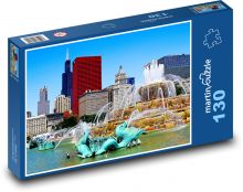 Chicago - USA Puzzle 130 dílků - 28,7 x 20 cm