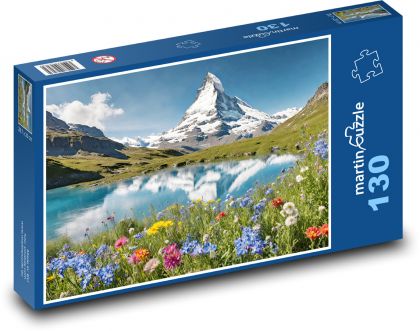 Hora - jezero - puzzle 130 dílků