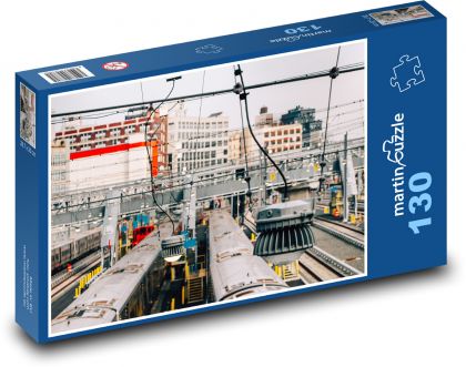Bahnhof - Puzzle - 130 Teile