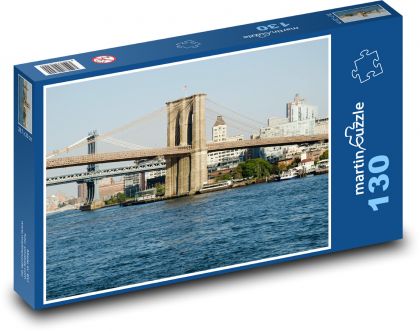 Most nad rzeką - Puzzle 130 elementów, rozmiar 28,7x20 cm
