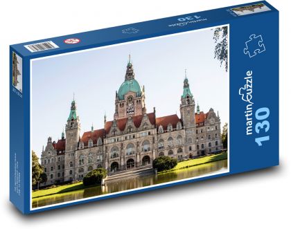 Hannover - radnica, Nemecko - Puzzle 130 dielikov, rozmer 28,7x20 cm 