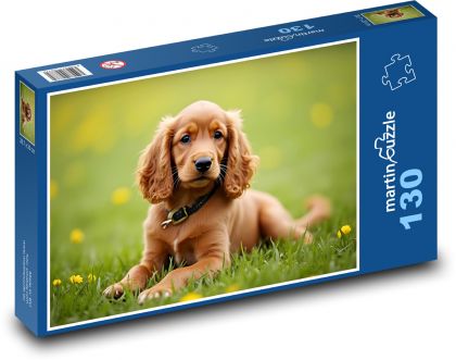 Pes - šteňa - Puzzle 130 dielikov, rozmer 28,7x20 cm 