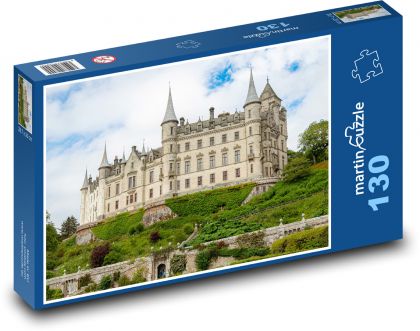 Zamek Dunlobin - Puzzle 130 elementów, rozmiar 28,7x20 cm