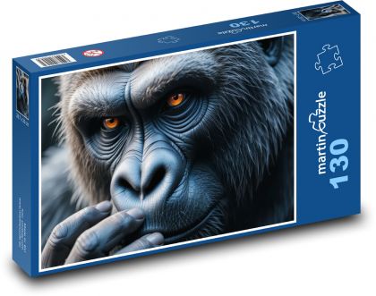 Goryl zachodni - Puzzle 130 elementów, rozmiar 28,7x20 cm