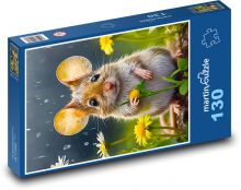 Myš v dešti Puzzle 130 - 28,7x20 cm