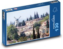 Větrný mlýn Montefiore v Jeruzalémě Puzzle 130 - 28,7x20 cm
