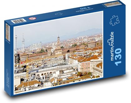 Milan - Italy - Puzzle 130 pieces, size 28.7x20 cm 