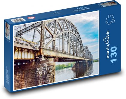 Most - Riga, Latvia - Puzzle 130 pieces, size 28.7x20 cm 