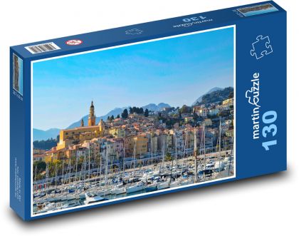 Menton - Port - Puzzle 130 pieces, size 28.7x20 cm 