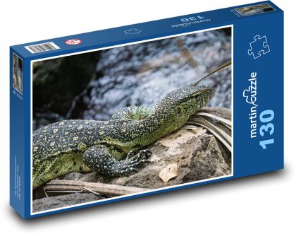 Leguán na kameni - puzzle 130 dílků