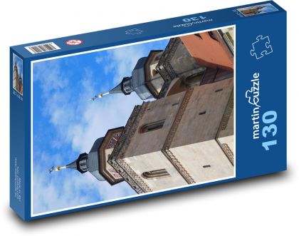 Bayreuth - church tower, Germany - Puzzle 130 pieces, size 28.7x20 cm 