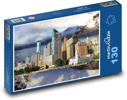 Město - mrakodrapy - puzzle 130 dílků