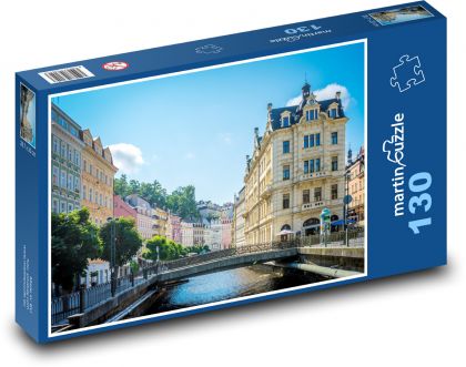 Karlovy Vary - Česká republika - Puzzle 130 dielikov, rozmer 28,7x20 cm 