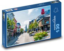 Island - Reykjavík Puzzle 130 dílků - 28,7 x 20 cm
