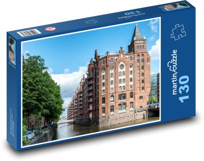 Speicherstadt - Germany - Puzzle 130 pieces, size 28.7x20 cm 