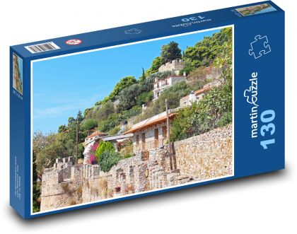 Nafpaktos - Grécko - Puzzle 130 dielikov, rozmer 28,7x20 cm 
