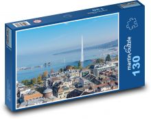 Ženeva - Švýcarsko Puzzle 130 dílků - 28,7 x 20 cm