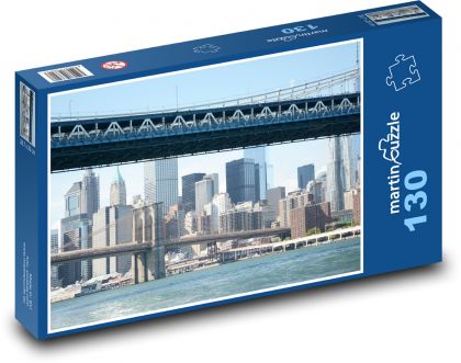 New York - Brooklyn - Puzzle 130 dielikov, rozmer 28,7x20 cm 