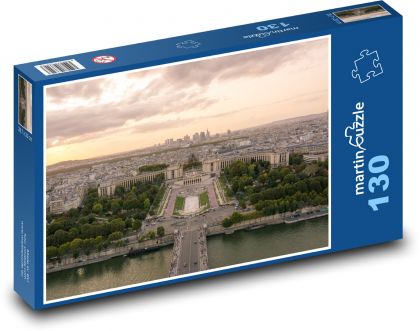 Paríž, Francúzsko - Puzzle 130 dielikov, rozmer 28,7x20 cm 