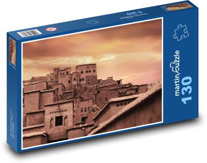 Maroko - zachód słońca - Puzzle 130 elementów, rozmiar 28,7x20 cm