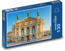 Opera - Lvov, Ukrajina Puzzle 130 dílků - 28,7 x 20 cm