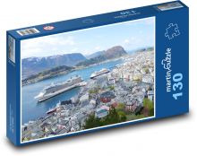 Alesund - Nórsko Puzzle 130 dielikov - 28,7 x 20 cm 