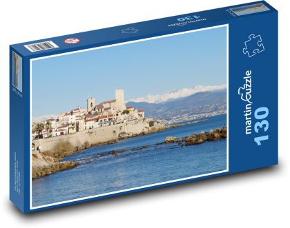 Französische Riviera, eine Yacht... - Puzzle - 130 Teile