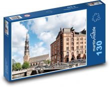 Hamburg - Niemcy Puzzle 130 elementów - 28,7x20 cm