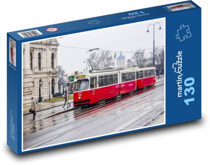 Vienna - tram - Puzzle 130 pieces, size 28.7x20 cm 