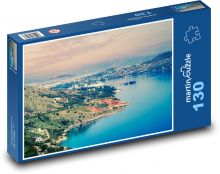 Město - záliv Puzzle 130 - 28,7x20 cm