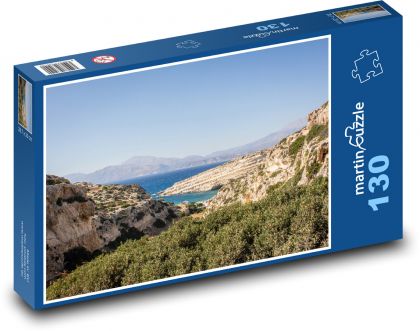 Matala - Grecja - Puzzle 130 elementów, rozmiar 28,7x20 cm