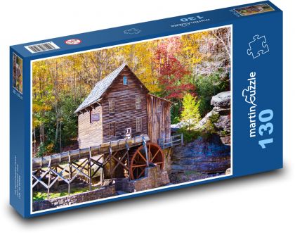 Starý mlýn - západní Virginie - puzzle 130 dílků