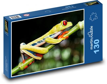 Žaba - žaba - Puzzle 130 dielikov, rozmer 28,7x20 cm 